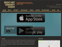 Tablet Screenshot of brighthopechurch.com